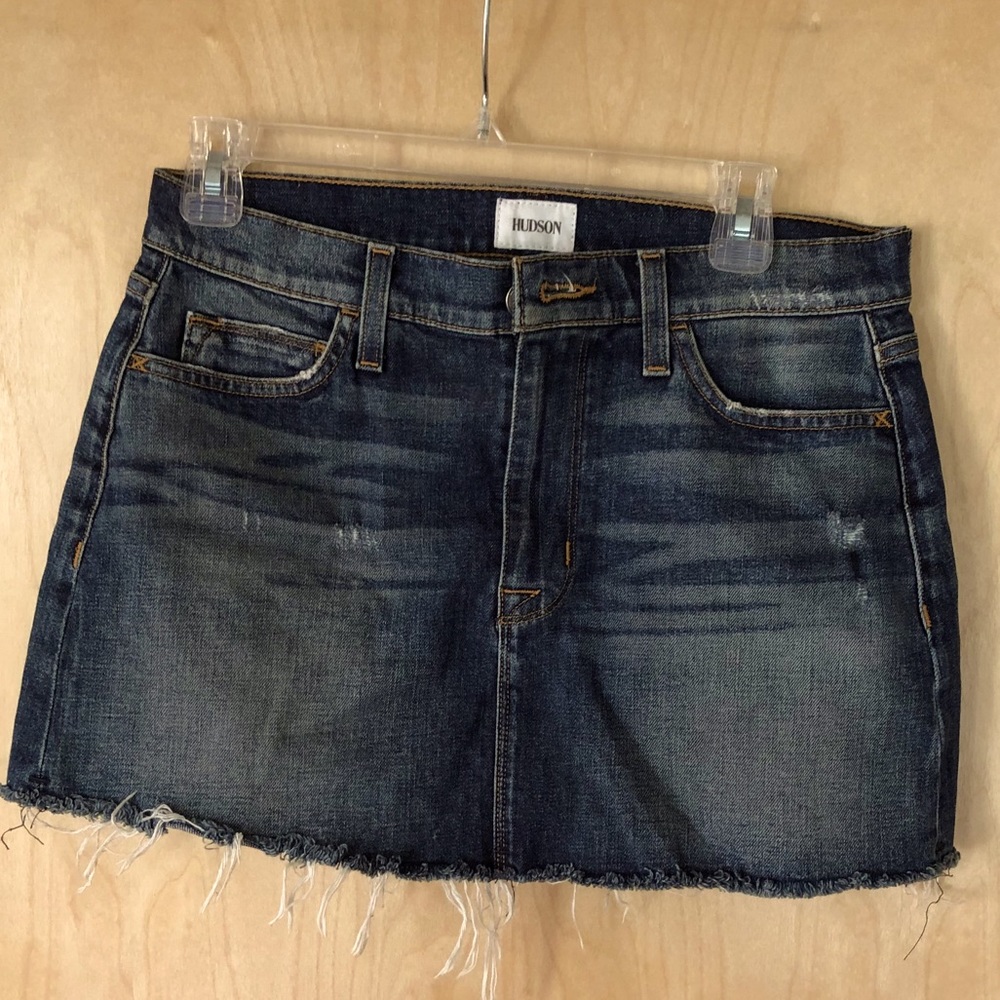 Denim mini skirt